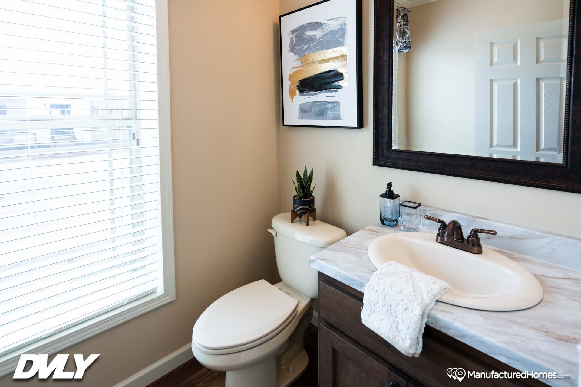 The adriel corner ½ rock fireplace bathroom home features