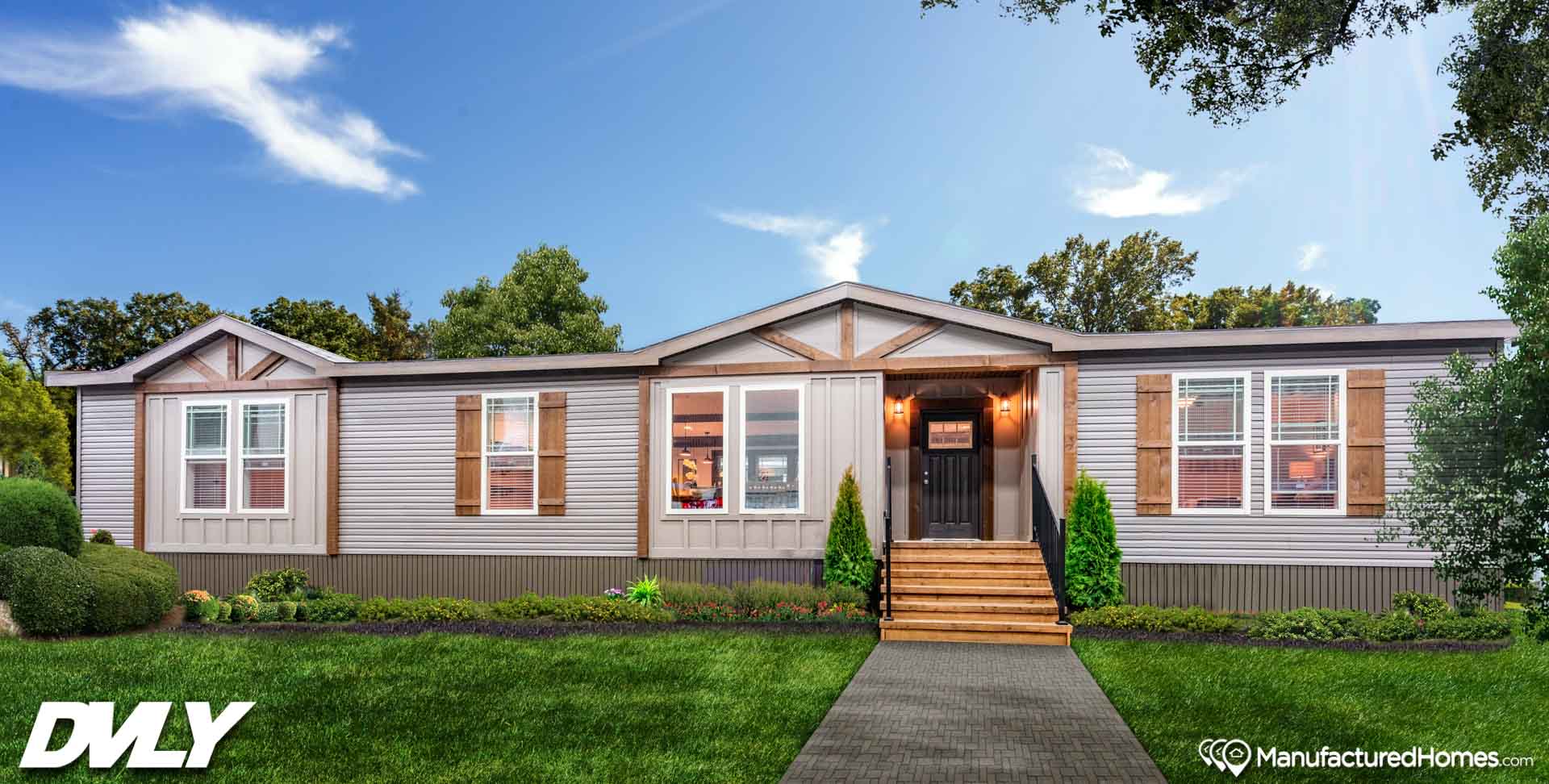 The yule hero, elevation, and exterior home features