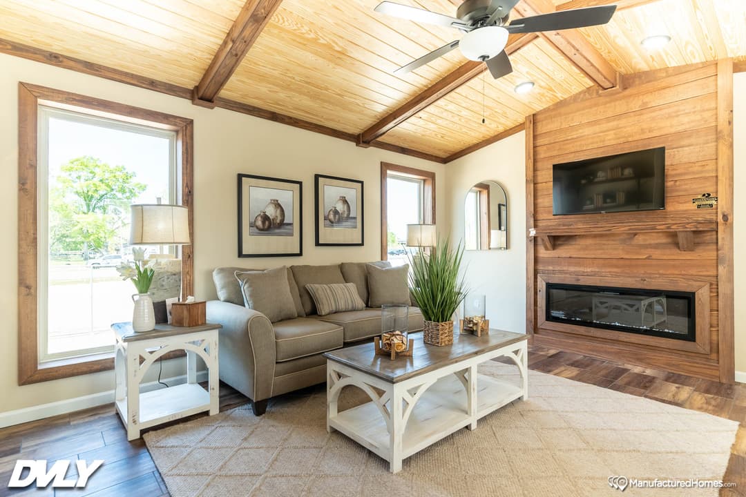 The lodge 5 interior home features