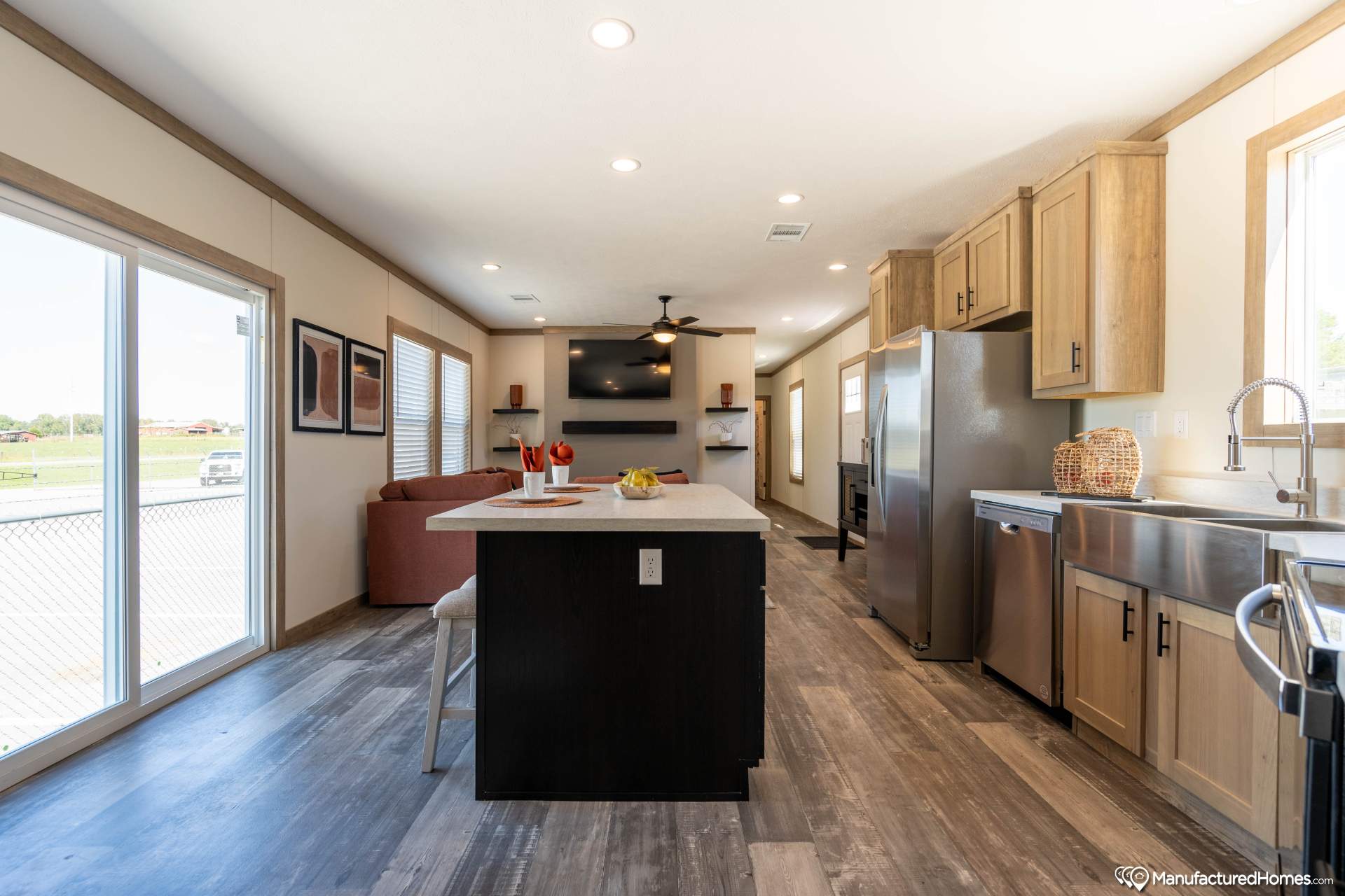 The caney creek kitchen home features