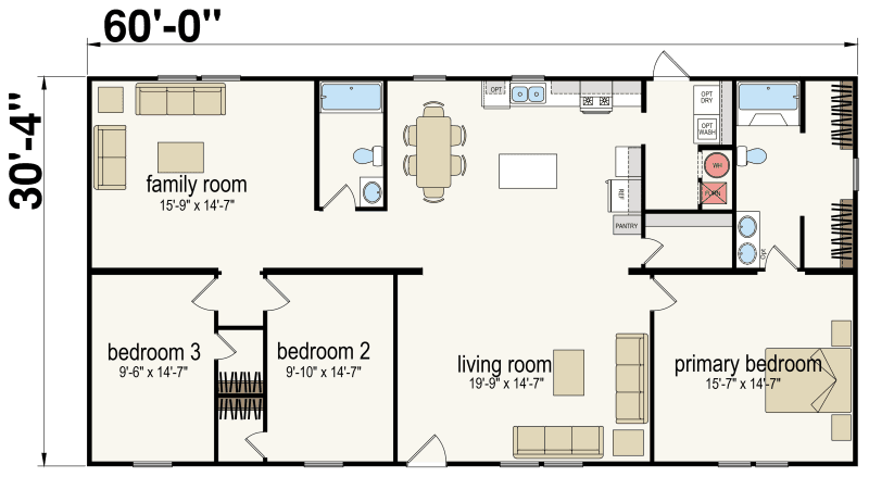 Capstone floor plan home features