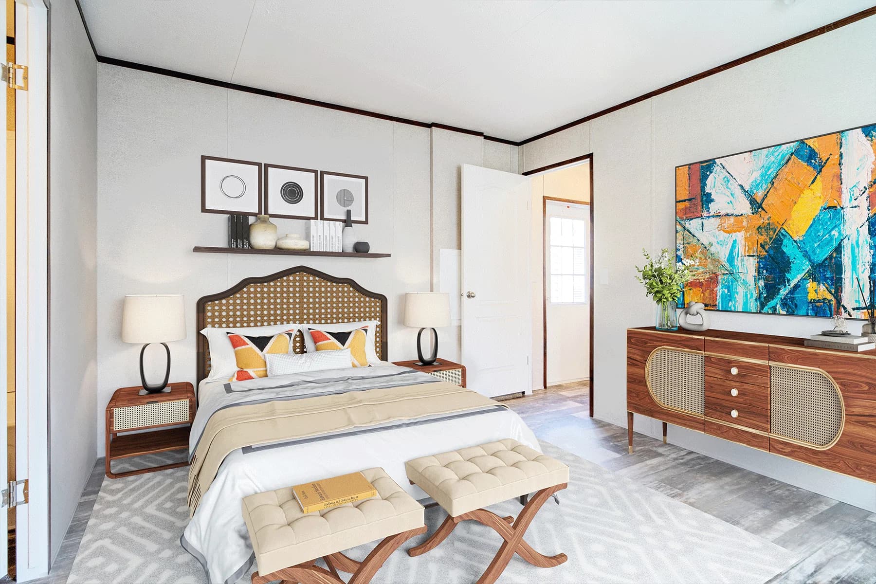 Crest bedroom home features