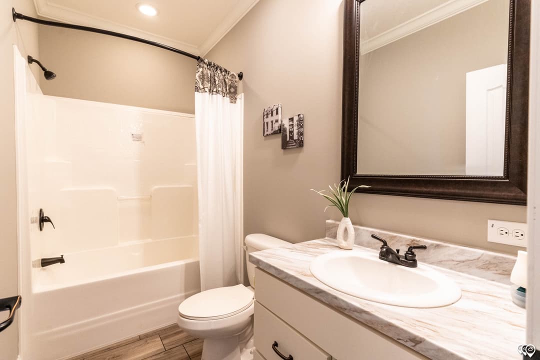 Tahoe harbor bathroom home features