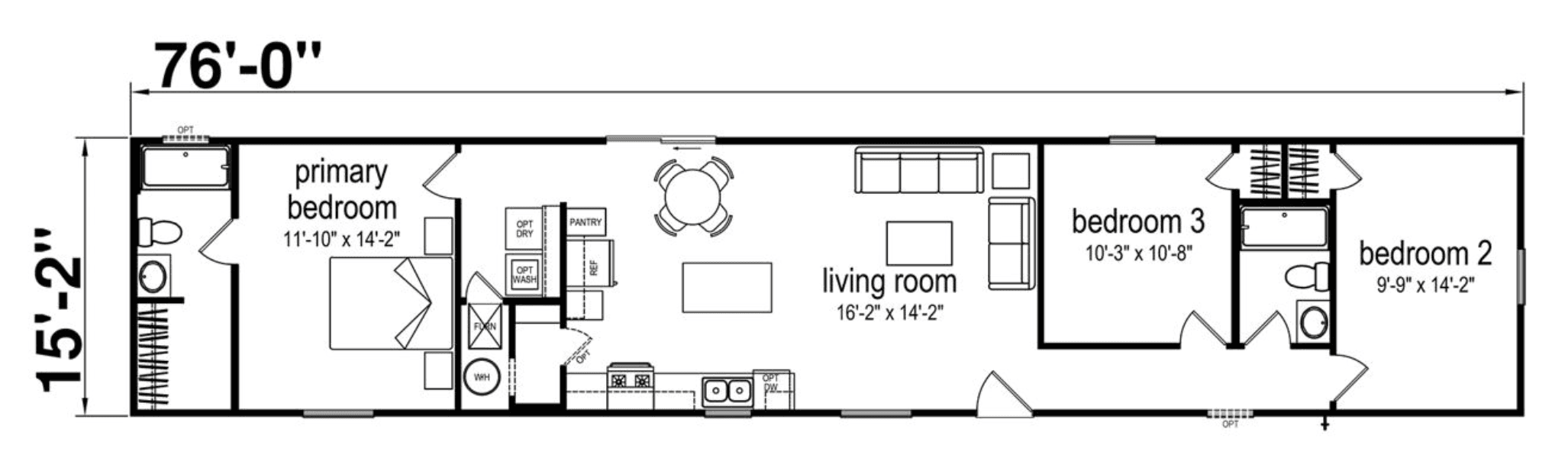 Belmont floor plan home features