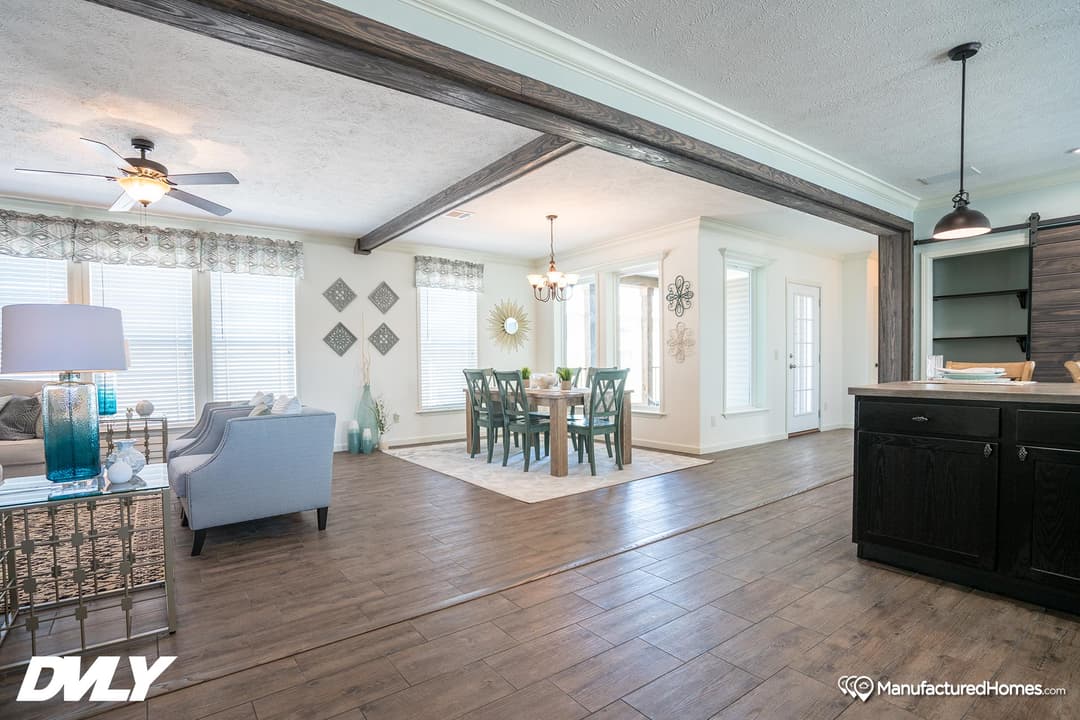 The millwood interior home features