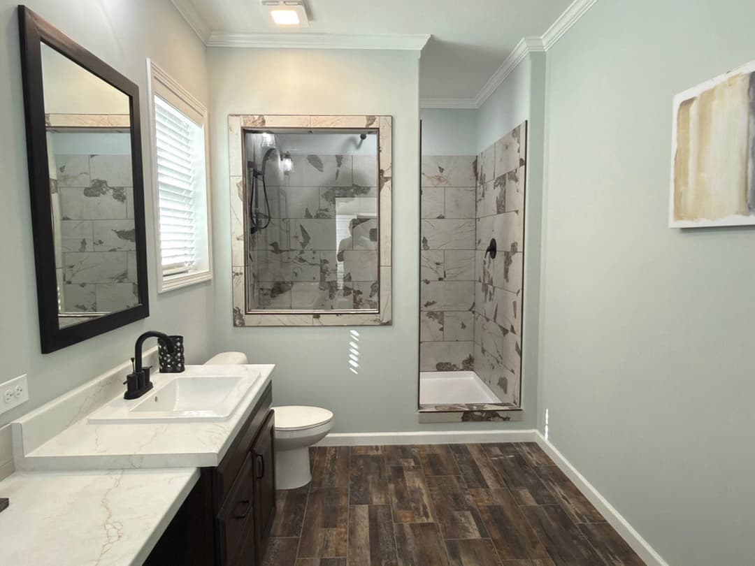 Robin's nest bathroom home features