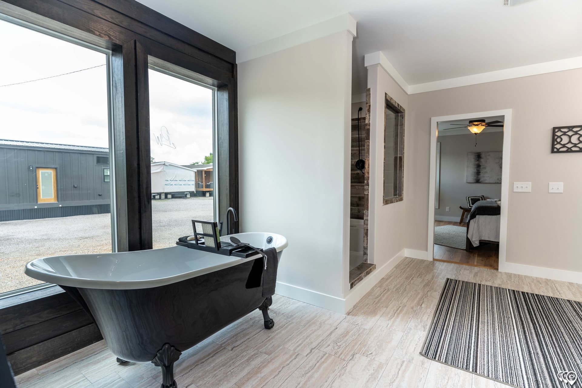 The barndominium bathroom home features