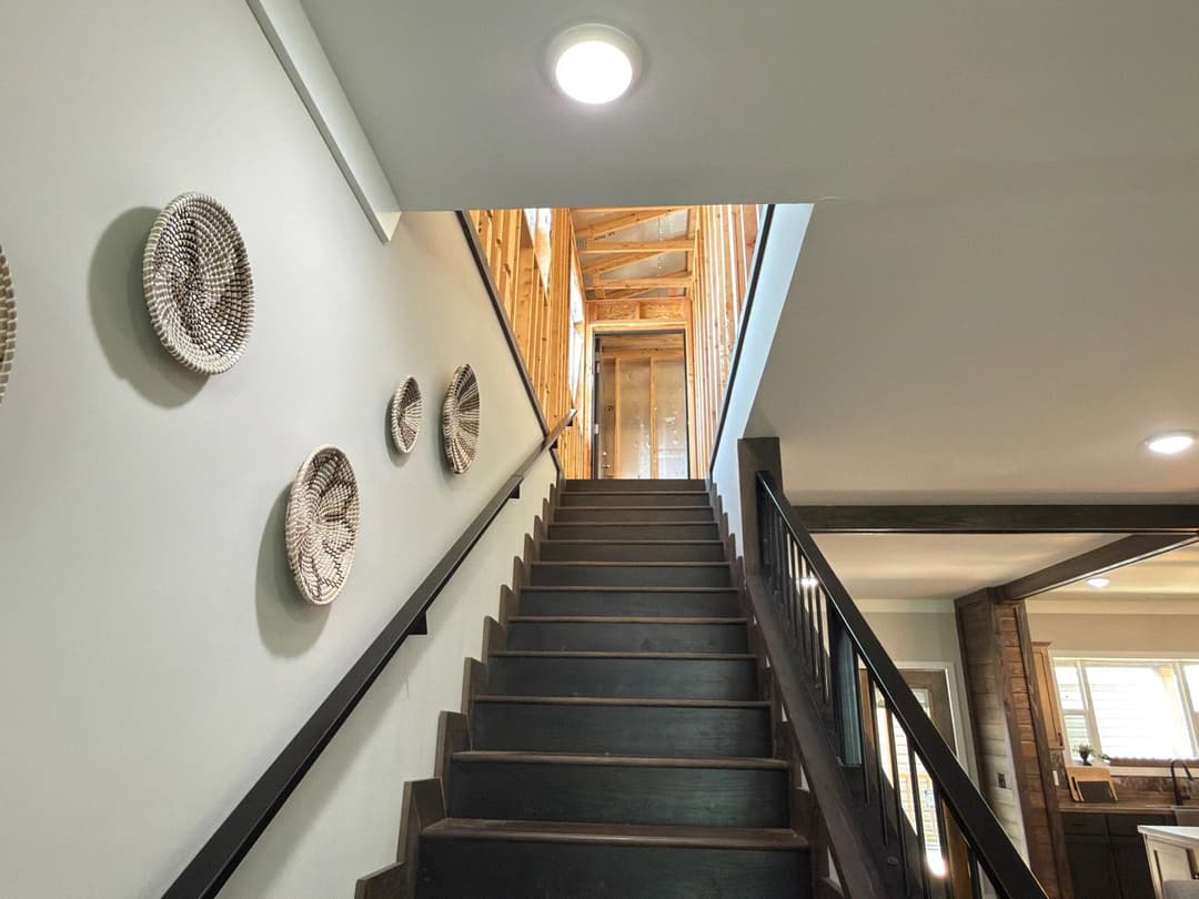 The barndominium 2 interior home features