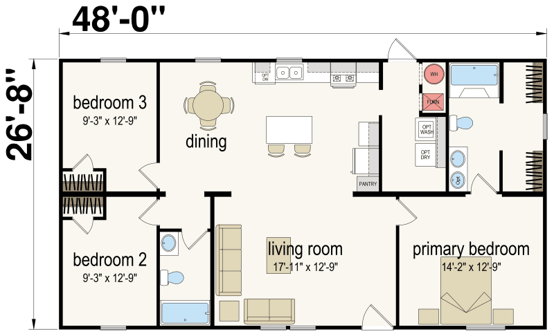 Churchill floor plan home features