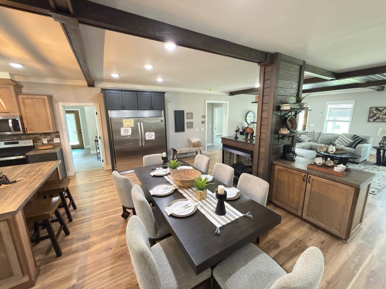 The barndominium 2 interior home features