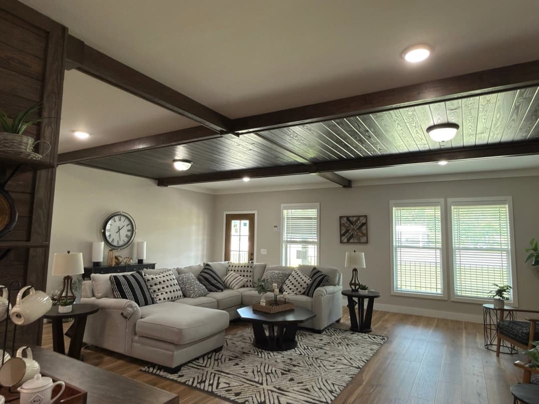 The barndominium 2 interior home features