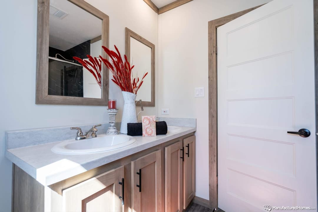The caney creek bathroom home features