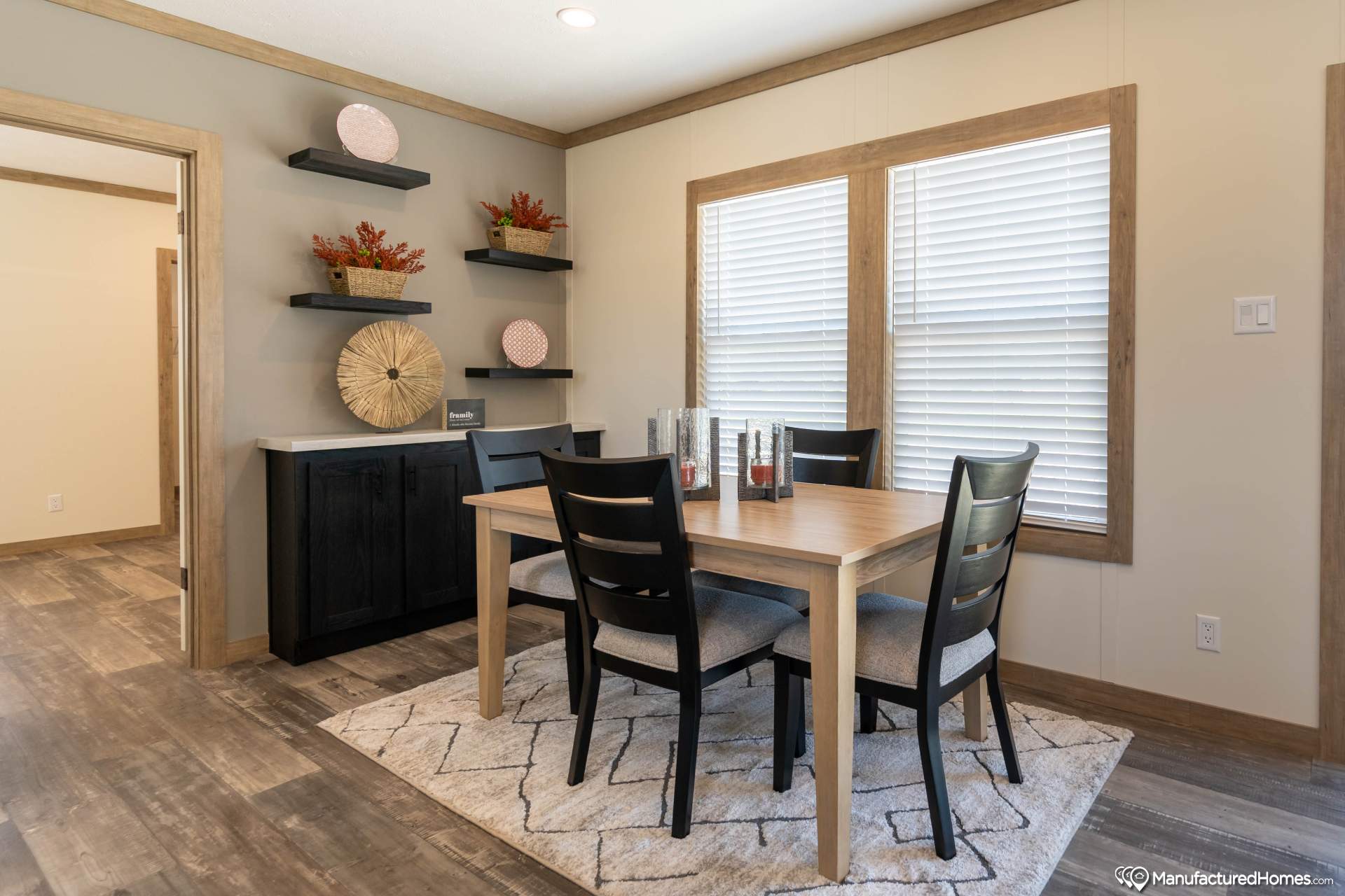 The caney creek interior home features