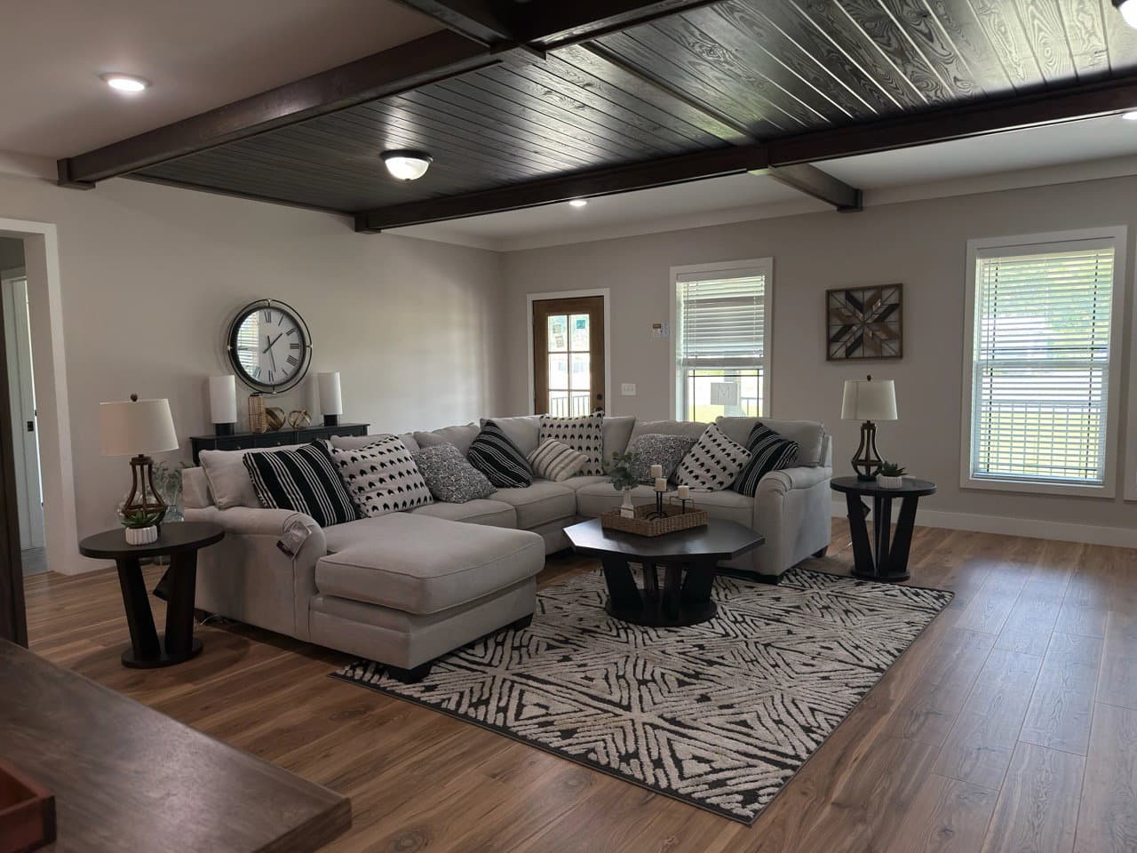 The barndominium 2 interior home features