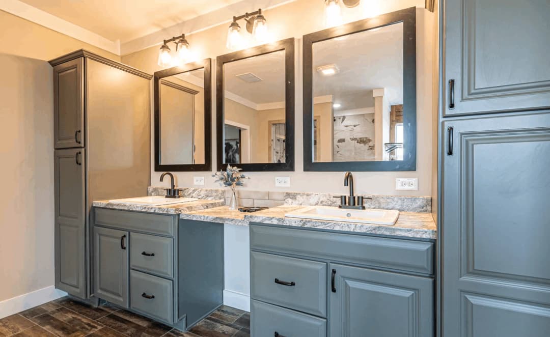 The ole hay barn bathroom home features