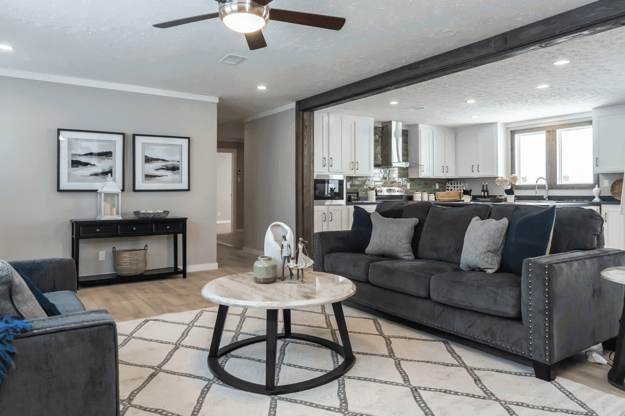 The limestone interior and hero home features