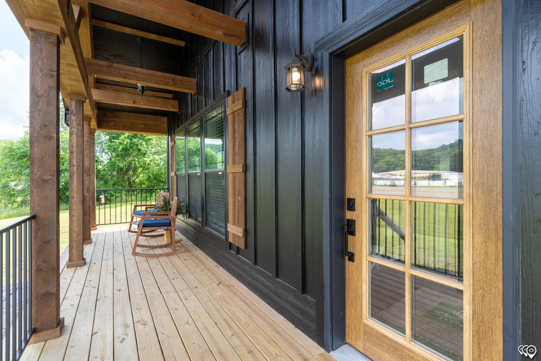 The woodside exterior home features