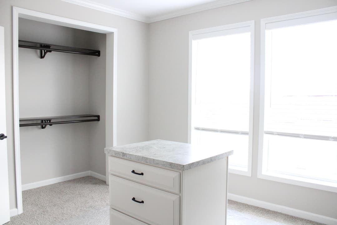 The woodside interior home features