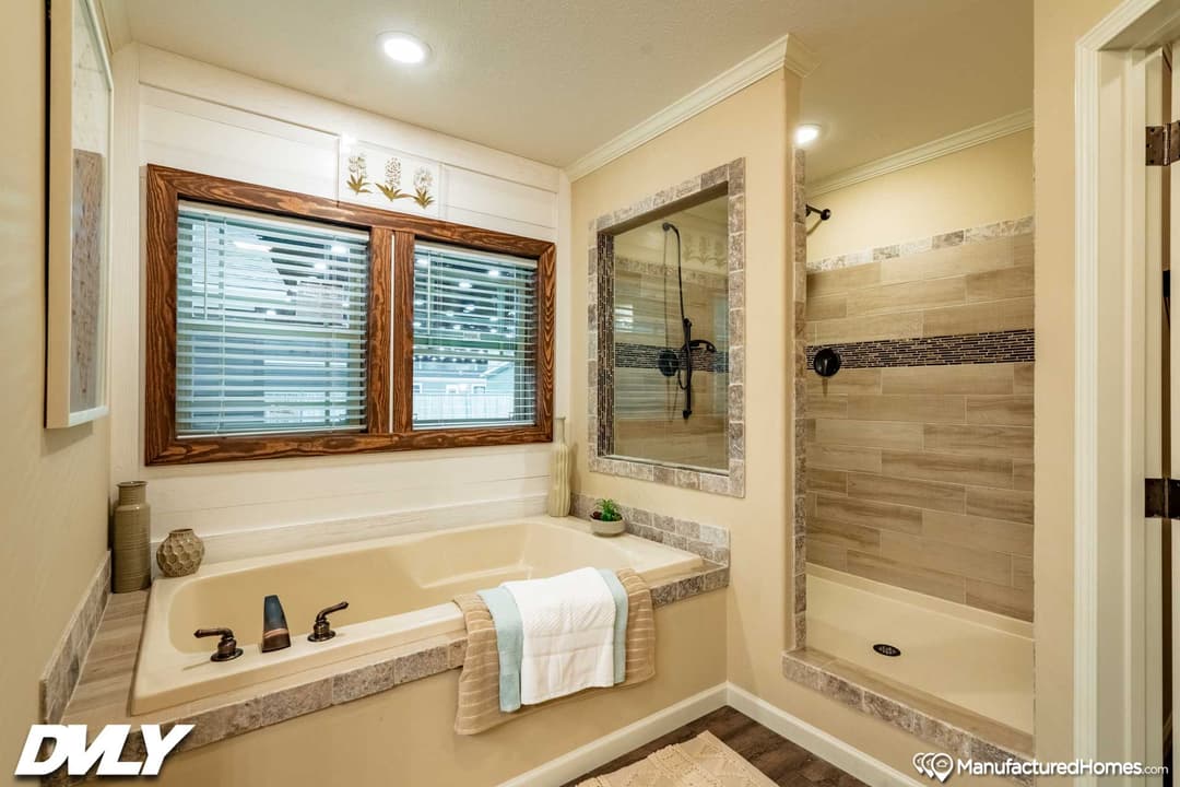 The yule bathroom home features