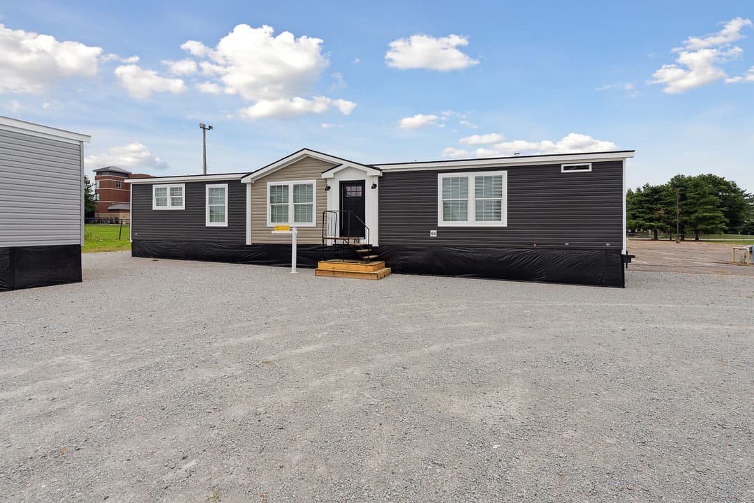 Blue sky exterior home features
