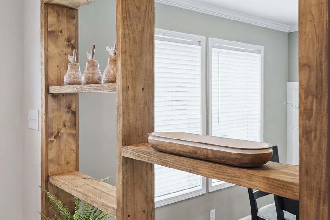 Blue sky interior home features