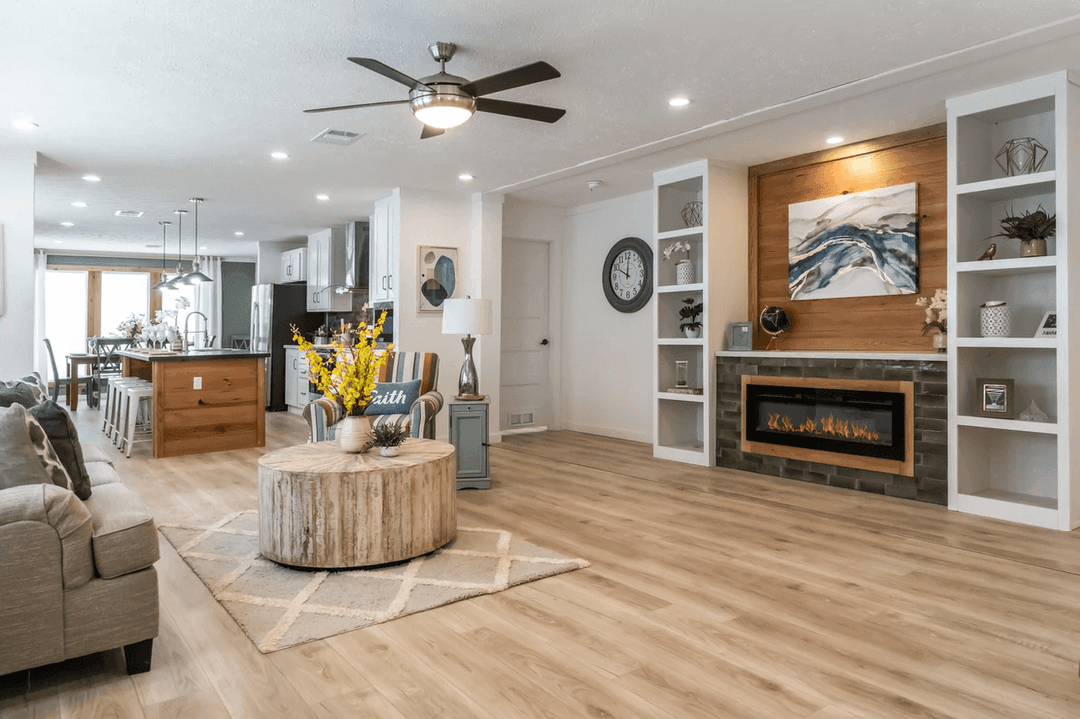 The chickasaw interior home features